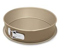 Guardini, Molde desmontable de 1 fondo Ø 24 cm, Fondo antigoteo, Acero con revestimiento antiadherente, Champán y Bronce, Made in Italy, Línea Gold Elegance