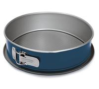 Guardini, molde desmontable de 1 fondo Ø 26 cm, Fondo antigoteo, Acero producido con emisiones reducidas de CO2 con nuevo revestimiento libre de PFAS, Gris/Azul, Made in Italy, Línea XBake