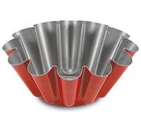Guardini, Molde para budín Ø 22 cm, Acero con revestimiento antiadherente, Rojo y Gris, Made in Italy, Línea Rossana