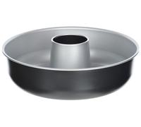 Guardini, Molde para Donuts Ø 25 cm, Acero con Revestimiento Antiadherente, Negro y Plata, Made in Italy, Línea Elegance Plata