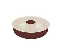 Guardini, Molde para Donuts Ø 25 cm, Fondo antigoteo, Acero con revestimiento antiadherente, Crema y Chocolate, Made in Italy, Línea Bon Ton