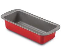 Guardini, Molde Plumcake 25x11 cm, Acero con revestimiento antiadherente, Rojo y Gris, Made in Italy, Línea Rossana
