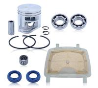 Gubeter 38 mm Kit de Pistón y Rodamientos para Stihl MS181 MS181C MS171 MS211 Repuestos motosierra, filtro de aire y retenes de aceite, reemplaza a 1139 030 2002