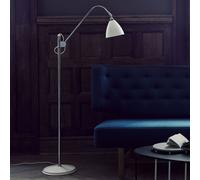 GUBI BL3 lámpara de pie Ø16cm, cromo/blanco