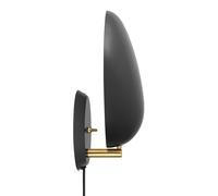 GUBI Cobra aplique de diseño negro con enchufe