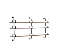 GUBI Estantería de pared Demon 3 niveles Walnut. 215 cm