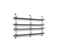 GUBI Estantería de pared Demon 4 niveles Black stained ash. 215 cm