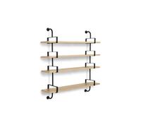 GUBI Estantería de pared Demon 4 niveles Oak. 155 cm