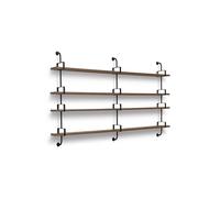 GUBI Estantería de pared Demon 4 niveles Walnut. 215 cm