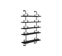 GUBI Estantería de pared Demon 5 niveles Black stained ash. 95 cm