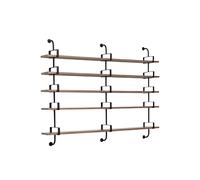 GUBI Estantería de pared Demon 5 niveles Walnut. 215 cm