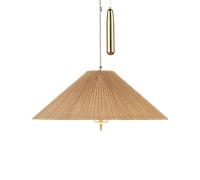 GUBI Lámpara de techo A1972 Ø60 cm Bambú-latón