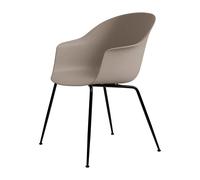 GUBI Silla Bat patas de negras de plástico New Beige