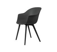 GUBI Silla Bat plástico Black