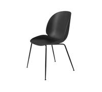GUBI Silla Beetle Black. patas acero cromado negro