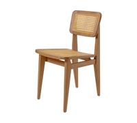 GUBI Silla C-chair Outdoor Todo en caña francesa-teca natural
