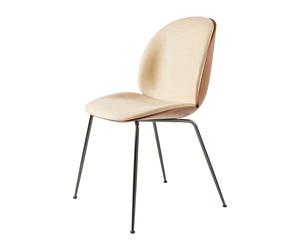 GUBI Silla tapizada de nogal Beetle Negro cromado-Flair 134