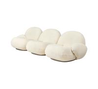GUBI Sofá de 3 plazas con reposabrazos Pacha Karakorum 001-pearl gold