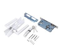 Gucagle Cerradura de puerta para el hogar de estilo europeo elegante de aluminio espacial Cerradura de puerta mecánica interior Panel engrosado Cojinete silencioso para dormitorio Baño