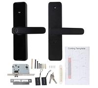 Gucagle Cerradura inteligente Entrada digital sin llave Huella digital Contraseña Pantalla táctil Teclado Control remoto APLICACIÓN Cerradura electrónica para puertas de de metal ABS 25