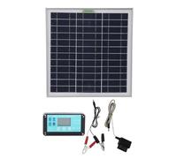 Gucagle Panel Solar MPPT de 50 W, Cargador de batería Solar ABS de silicio monocristalino con Cargador de Coche OBD, Controlador Impermeable para Acampar al Aire Libre, vehículos