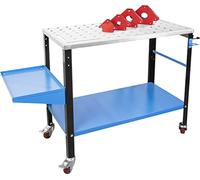 Güde 20105 MST 915 plus - Mesa de soldadura portátil (consola de soldador, ojales colgantes, incluye juego de imanes de soldadura de 4 piezas, capacidad de carga 300 kg), color azul
