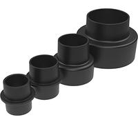 Güde 55171 - Juego de adaptadores para sistema de aspiración 100-28 (4 piezas, compatible con Güde #55136 GAA 50, Güde #55137, sistema de aspiración GAA 65 y Güde #55442 GAA 65.1), color negro