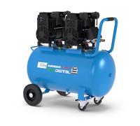 Güde Airpower 675/8/100 ED-SILENT - Compresor (230 V, 100 litros, 4,4 kilovatios, presión máxima de 8 bar, eff. Cantidad a 0 bar, 588 l/min, sin aceite y sin mantenimiento, nivel de presión acústica