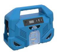 Güde Compresor Airpower Dual Drive 12/230 V – 150 W, 8 bar, sin aceite, LCD, 5 pz, azul/negro