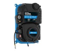Güde Compresor de Pared 160/08/2 ST (1100W/230V, máx. 8 bar, 90 l/min eff. Cantidad entregada, sin aceite, montaje en pared que ahorra espacio, enrollador automático giratorio de 180° incorporado