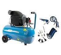 Güde Juego de compresor 301/10/50 12 piezas (lubricado con aceite, máx. 10 bar, caldera de 50 l, 1800 W, eff. Cantidad 175 l/min, regulador de presión, 2 manómetros, tapón de drenaje de agua,