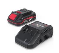 Güde Kit de Cargador y batería LGAP 18-3020 P (18 V Li-Ion, 2 Ah y Cargador rápido de 3 A, Potencia de la batería de 36 WH, Goma Antideslizante, indicador de Capacidad, Apto para Todos los artículos