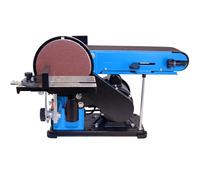 Güde Lijadora de cinta y disco GBTS 400 (potencia del motor de 350 W, 914 x 100 mm, cinta de lijado de 282 m/min, velocidad de rotación de disco de 1450 1/min, conexión de aspiradora de 36 mm de