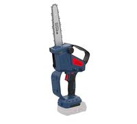 Güde Minimotosierra con batería GMK 18-0 (18 V, motor sin escobillas, lubricación automática de cadena, sistema de sujeción rápida sin herramientas, longitud de corte 130 mm, protección de seguridad