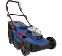 Güde RM 36-0.43, cortacésped de empuje, 43 cm, altura de corte ajustable a 2,5 cm y 7,5 cm, 2900 RPM, depósito de 50 litros