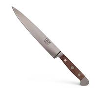 Güde Serie Alpha - Cuchillo jamonero, Forjado, Doble kropf, Mango Madera de Nogal