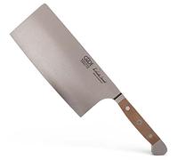 Güde Solingen - Cuchillo de Cocinero Chino Forjado, 18 cm, Madera de Roble de Barril, Alpha-FASSEICHE - Cuchillo de Cocina, Doble virola, Hecho a Mano en Alemania