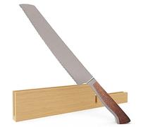 Güde Solingen - Cuchillo de pan forjado, 22 cm, madera de nogal, CAMINADA, Hecho a mano en Alemania