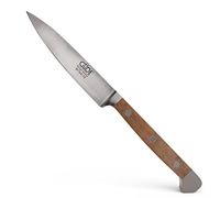 Güde Solingen - Cuchillo mechador forjado, 10 cm, madera de nogal, ALPHA-WALNUT - doble virola, Hecho a mano en Alemania