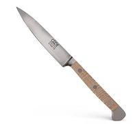 Güde Solingen - Cuchillo mechador forjado, 10 cm, madera de sicomoro, ALPHA-PLATANE - doble virola, Hecho a mano en Alemania