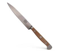 Güde Solingen - Cuchillo mechador forjado, 13 cm, madera de nogal, ALPHA-WALNUT - doble virola, Hecho a mano en Alemania