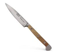 Güde Solingen - Cuchillo mechador forjado, 8 cm, madera de roble de barril, ALPHA-FASSEICHE - doble virola, Hecho a mano en Alemania