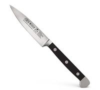 Güde Solingen - Cuchillo mechador Forjado, 8 cm, Pom Negro, Alpha - Doble virola, Hecho a Mano en Alemania