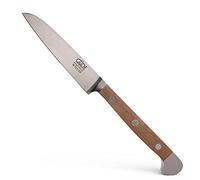 Güde Solingen - Cuchillo para pelar forjado, 9 cm, madera de nogal, ALPHA-WALNUT - doble virola, Hecho a mano en Alemania