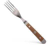 Güde Solingen - Tenedor de mesa forjado, 9 cm, madera de roble de barril, ALPHA-FASSEICHE - doble virola, Hecho a mano en Alemania
