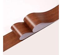 Guest Ruyunlai Borde del papel pintado grano de nuez Auto Adhesivo del Papel Pintado del PVC Cenefa autoadhesiva para decoración de pared de cocina baño 15cm X 500cm