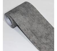 Guest Ruyunlai Borde del papel pintado gris 6 Auto Adhesivo del Papel Pintado del PVC Cenefa autoadhesiva para decoración de pared de cocina baño 15x1000cm