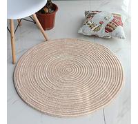 GueTTO Alfombra Redonda Entrada, Alfombra Redonda Salon, Alfombra Redonda Antideslizante, Alfombra Redonda Microfibra Chenille Súper Suave Absorbente Tapete De Piso,G,100cm