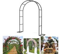 GueTTO Arco de Boda de Acero Inoxidable para Rosales y Enredaderas, Estructura multifunción como Soporte Floral, Anchos 120 a 350 cm para Celebraciones al Aire Libre,W240*H220cm