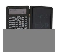 Gugxiom Calculadora con Bloc de Notas Pantalla LCD Portátil de 10 Dígitos, Calculadora Científica con Tableta de Escritura para la Escuela, Oficina, Reuniones y Uso Familiar (Black)